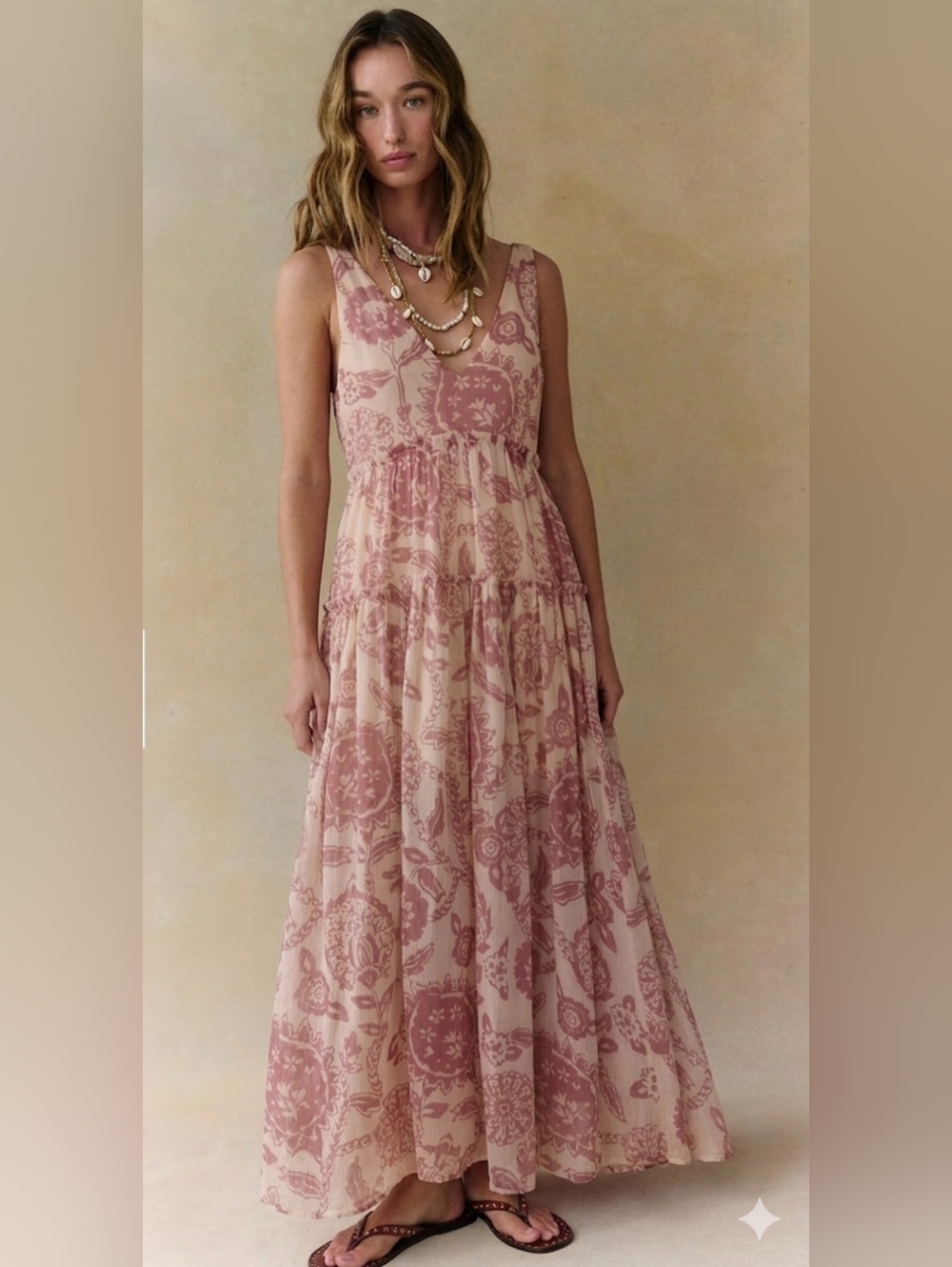 Free People In the Garden Julianna Maxi size M Rose - Picture 4 of 12